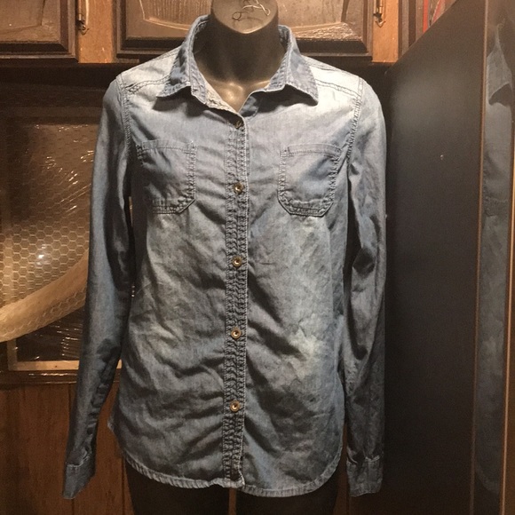 CHIQLE DENIM ARCHITECT LONG SLEEVE TEE SHIRT - Picture 6 of 16